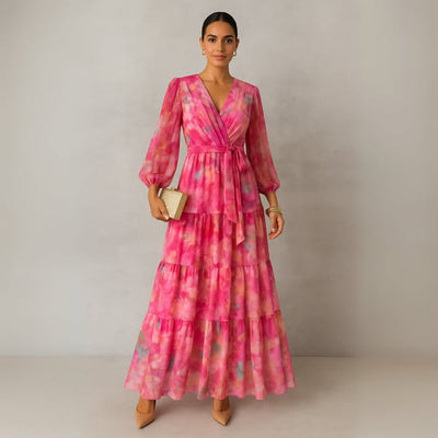 Emily - Elegant Floral Dress