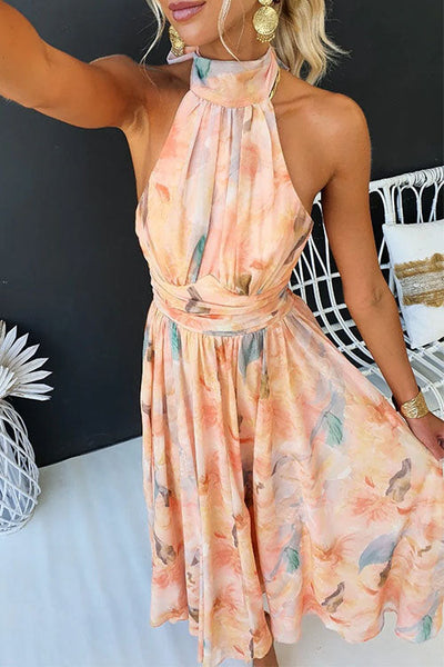 Halter™ - Print Maxi Dress