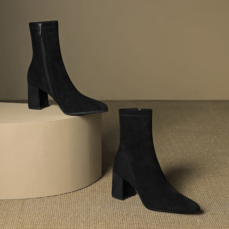 Zara | Luxe Suede Ankle Boots