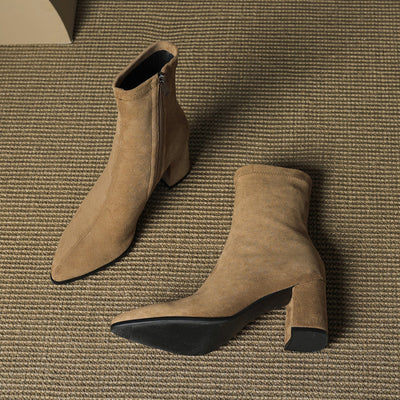 Zara | Luxe Suede Ankle Boots