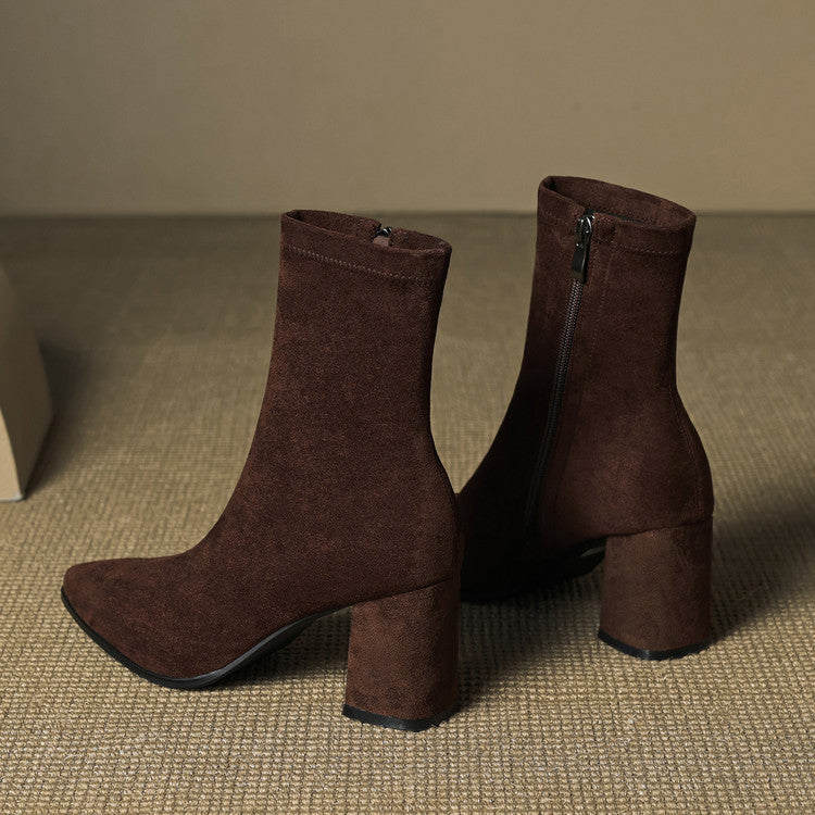 Zara | Luxe Suede Ankle Boots