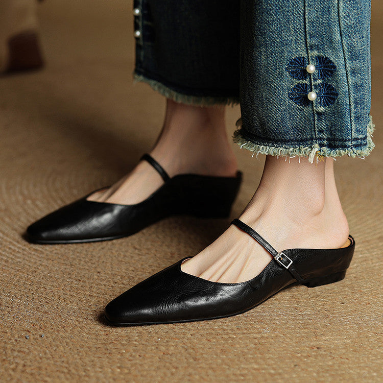 Zara | Luxurious Leather Mules