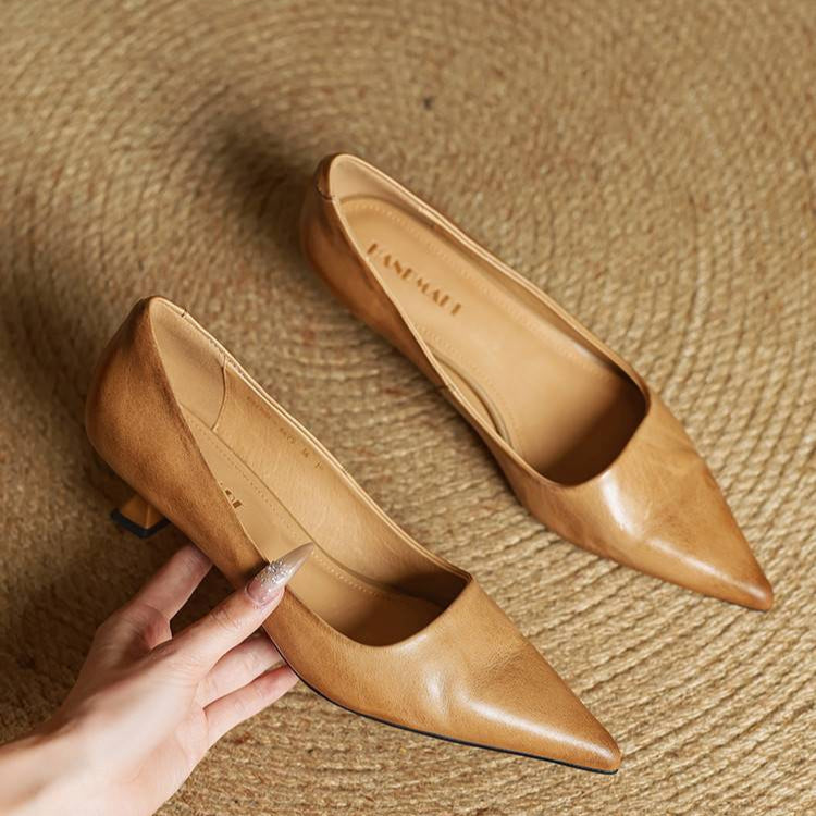 Nora | Chic Leather Heels