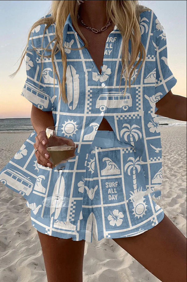 Caravan Printed Short Set