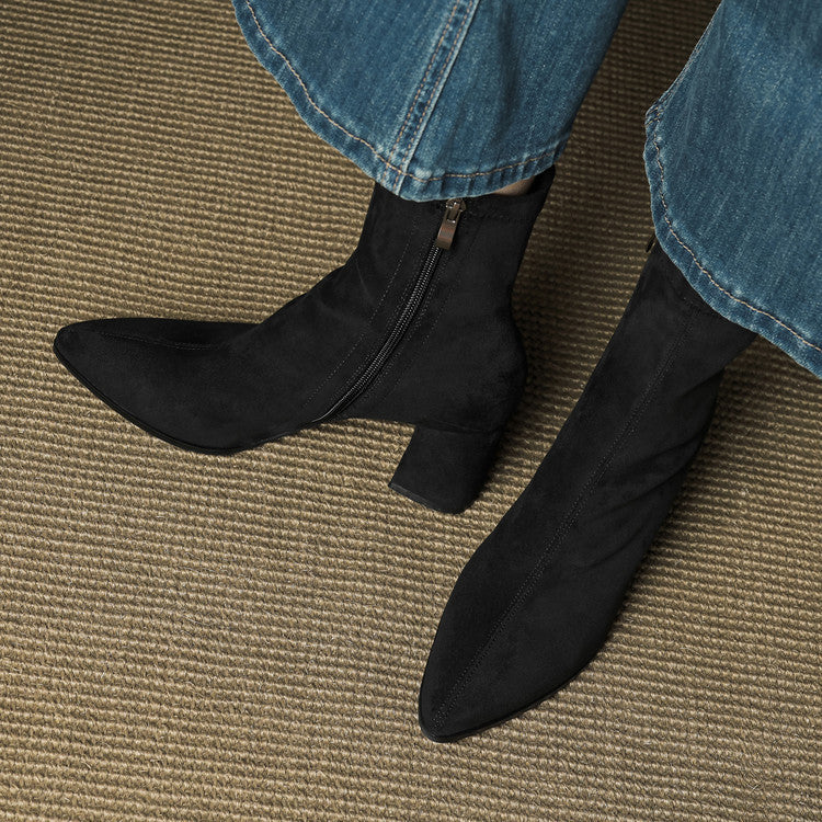 Zara | Luxe Suede Ankle Boots