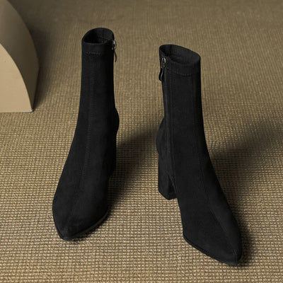 Zara | Luxe Suede Ankle Boots