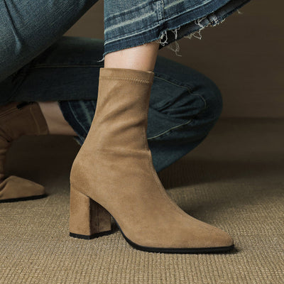 Zara | Luxe Suede Ankle Boots
