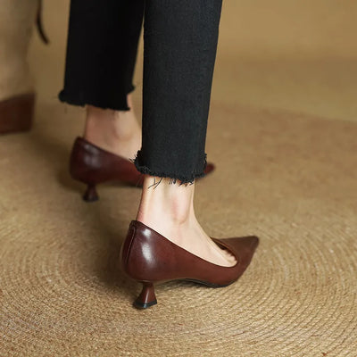 Nora | Chic Leather Heels