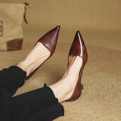 Nora | Chic Leather Heels