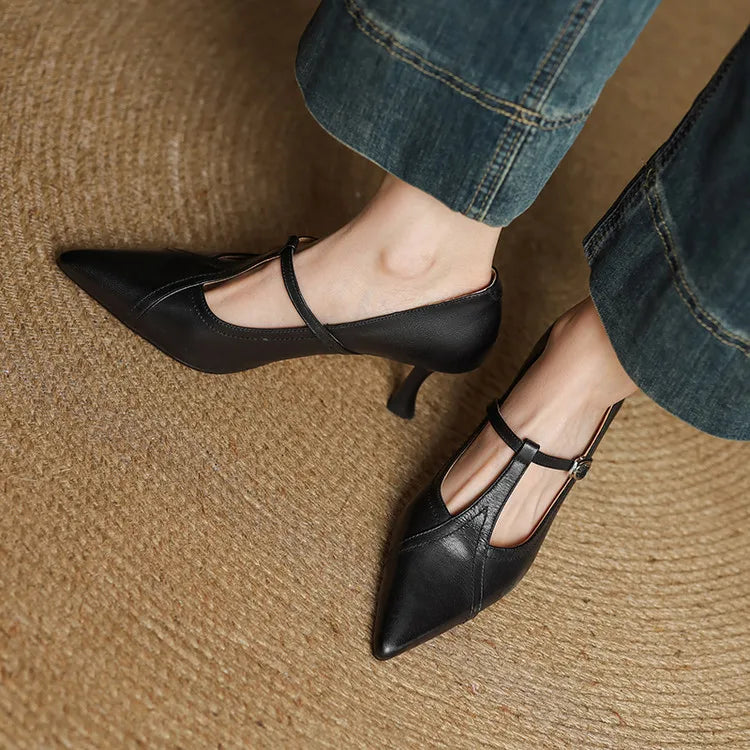 Zara | Luxe Leather Heels