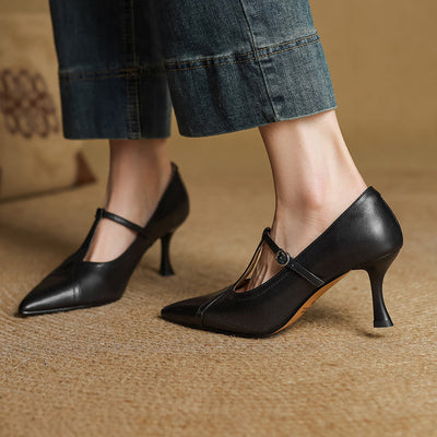 Zara | Luxe Leather Heels