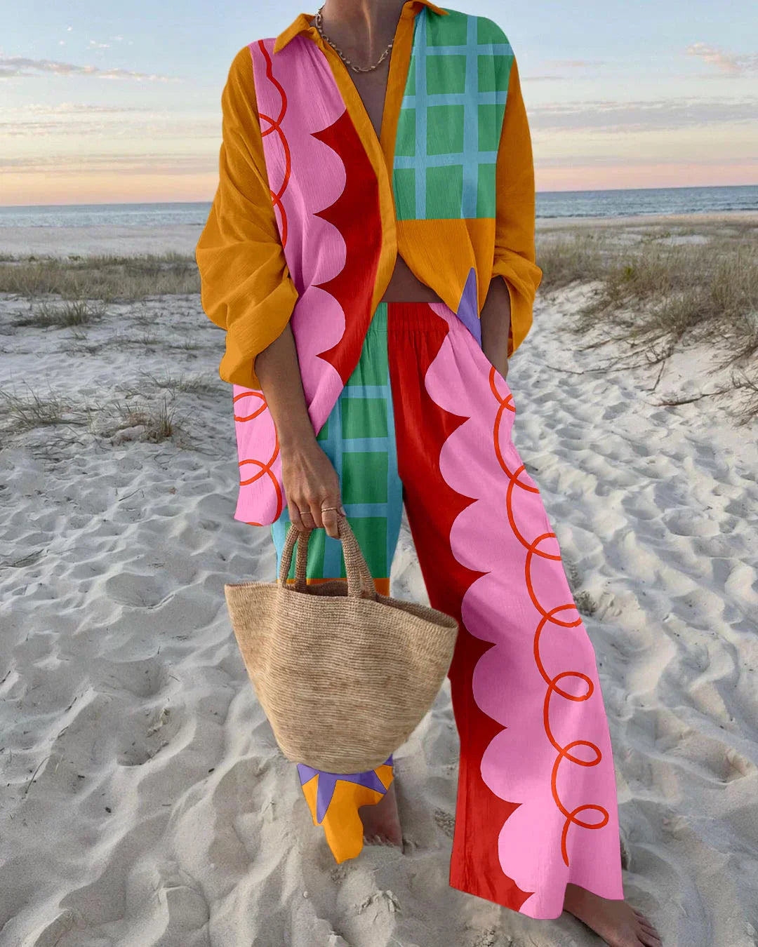 Printed Multicoloured Set