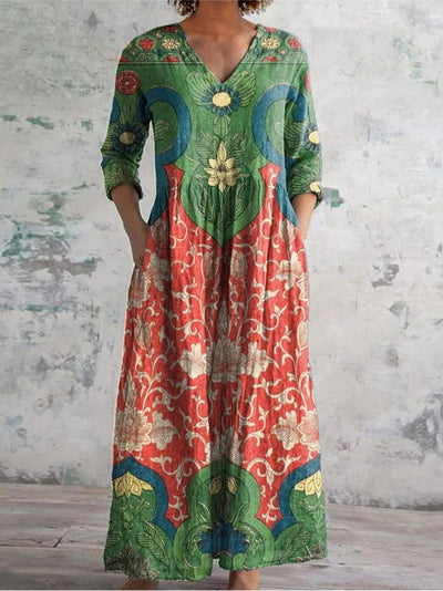 Celeste | Vintage Floral Maxi Dress